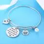 Nimteve Mother in Law Gifts Bracelet Bangle Jewelry for Step Daughter for Women Girls Nimteve Mother in Law Gifts Bracelet Bangle Jewelry for Step Daughter for Women Girls