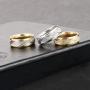 COTTVOTT 3pcs/Set Unisex Stainless Steel Sandblasted Finish Ring Engraved Patterned Wedding Band Size 6.5-11.5