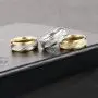 COTTVOTT 3pcs/Set Unisex Stainless Steel Sandblasted Finish Ring Engraved Patterned Wedding Band Size 6.5-11.5 COTTVOTT 3pcs/Set Unisex Stainless Steel Sandblasted Finish Ring Engraved Patterned Wedding Band Size 6.5-11.5