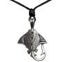 Tribal Jewelry Stingray Surfer Beach marine sea life creature Sting Ray Hawaiian Maori Polynesian Totem Spirit Animal Pewter Mens Pendant Necklace Charm Protection Amulet Travel Talisman for men