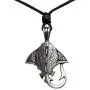 Tribal Jewelry Stingray Surfer Beach marine sea life creature Sting Ray Hawaiian Maori Polynesian Totem Spirit Animal Pewter Mens Pendant Necklace Charm Protection Amulet Travel Talisman for men