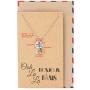 Quan Jewelry Eiffel Tower Pendant Travel Necklace, Gifts for Travelers, Bonjour Paris Inspirational Card, Anniversary Romantic Gifts for Her