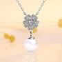 St.Claire Swarovski Crystals 18K Gold Plated Unique Pendant Necklace 925 Sterling Silver Necklace Birthstone Pendant Necklaces for Women with 5A Cubic Zirconia Christmas Jewelry Birthday Gift