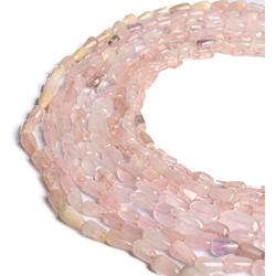 gemhub Natural Rose Quartz Stone Strand Approx 80.50 Ct Peach Pink Rose Quartz Bead 16'' Strand Necklace