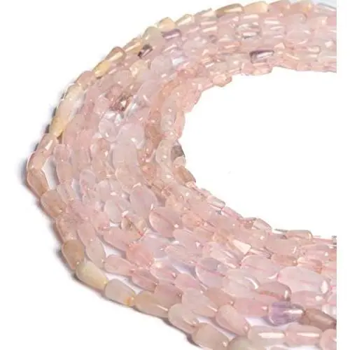 gemhub Natural Rose Quartz Stone Strand Approx 80.50 Ct Peach Pink Rose Quartz Bead 16'' Strand Necklace gemhub Natural Rose Quartz Stone Strand Approx 80.50 Ct Peach Pink Rose Quartz Bead 16'' Strand Necklace
