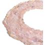 gemhub Natural Rose Quartz Stone Strand Approx 80.50 Ct Peach Pink Rose Quartz Bead 16'' Strand Necklace
