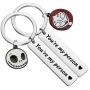UJIMS The Nightmare Before Christmas Inspired Gifts Jack and Sally Keychain Set of 2 for Boyfriend Girlfriend Movie Fan Jewelry