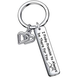 I Pinky Promise to Always be There for You Keychain Inspirational Gift for Family Friends