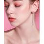 S925 Sterling Silver Faith Hope Love Cross Lifeline Heart Drop Dangle Earrings Christian Jewelry Gifts for Women Teen Girls