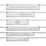 JOELLE JEWELRY Custom Name Bar Necklace Sterling Silver - Personalised Nameplate Necklace with Any Name