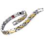 Steel Link Magnetic Bracelet for Women, Health Function Element of Magnets, Free Link Removal Kit