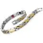 Steel Link Magnetic Bracelet for Women, Health Function Element of Magnets, Free Link Removal Kit