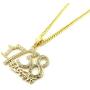 Shiny Jewelers USA Mens 1738 Zoo Gang REMY Boyz Micro PENDENDT Cuban Box Chain Necklace Hip HOP Jewelry