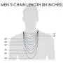 14K Two-Tone Yellow and White Gold 1.5mm Solid Figaro Pave Chain Necklace- 16''-30'' Available 14K Two-Tone Yellow and White Gold 1.5mm Solid Figaro Pave Chain Necklace- 16''-30'' Available