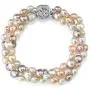 THE PEARL SOURCE 5-6mm Genuine Multicolor Freshwater Cultured Pearl Bracelet for Women THE PEARL SOURCE 5-6mm Genuine Multicolor Freshwater Cultured Pearl Bracelet for Women
