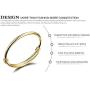 Children Jewelry 18k Gold Plated Bangle Bracelet for Toddlers Gift Safe Easy Adjustable 4.7'' - 5.9''