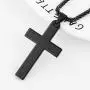 HZMAN Stainless Steel Mens Womens Cross Necklace Lords Prayer Pendant, 4 Colors Available HZMAN Stainless Steel Mens Womens Cross Necklace Lords Prayer Pendant, 4 Colors Available
