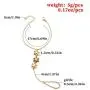 Ajacry Boho Flower Bracelet Gold Finger Hand Chain Jewelry for Women and Girls Ajacry Boho Flower Bracelet Gold Finger Hand Chain Jewelry for Women and Girls