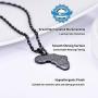 PROSTEEL Stainless Steel Africa Map Necklace for Men Women, 18K Gold/Rose Gold/Black Plated, Customize Available, 22''-24'' Adjustable, Come Gift Box