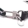 Mens Reversible Hand-Knotted Waxed Cord Bracelet - Gray & Black Mens Reversible Hand-Knotted Waxed Cord Bracelet - Gray & Black