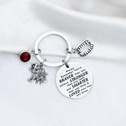 AKTAP Movie Inspired Keychain Jewelry Vampire Fans Gift Always Remember Youre Braver Than You Think