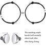 Magnet Magnetic Bracelets Mutual Attraction for Couples Women Men Best Friends Relationship Matching Braided Rope Bracelet Gift Lovers Boyfriend Girlfriend Him Her BFF 2 PCs