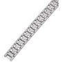 Titanium Magnetic Bracelet,Magnetic Therapy Titanium Magnetic Bracelet for Pain Relief Magnetic Bracelet Men (Silver)