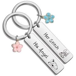 SIDIMELO Friendship Keychain You are The Lilo to My Stitch Lilo and Stitch Sister Jewelry Inspired Keychain Gift for BFF