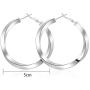 Big Hoop Earrings Stainless Steel Hoop Earrings 14K Gold Plated for Women Girls Sensitive Ears Cartilage Helix Cuff Earrings