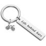 CENWA Funny Biker Lovers Gift Cycling Keychain Bicycle Gift Mountain Bike Ride Gift Life Behind Bars Keychain Gift for Biker Racer Adventure Gift for Cyclists