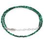 NirvanaIN Natural Malachite Gemstone Necklace with sterling silver for her, Birthday & Christmas gift