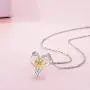 Distance Sunflower Necklace for Women S925 Sterling Silver Heart Necklace,You are My Sunshine Pendant Necklace Jewelry Gifts for Women Mom Wife Distance Sunflower Necklace for Women S925 Sterling Silver Heart Necklace,You are My Sunshine Pendant Necklace Jewelry Gifts for Women Mom Wife
