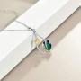 POPLYKE Butterfly Necklace for Women Sterling Silver Gold Plated Sunflower Teardrop Necklace Jewelry Gifts for Girls