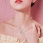 CHENGHONG Dragonfly Necklace 925 Sterling Silver Heart Sunflower Pendant Necklace Dragonfly Jewelry Gifts for Women Girls