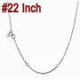 Ollia Jewelry 925 Sterling Silver 1.5mm Adjustable Rolo Chain Necklace with Lobster Claw Clasp Fit European Style Beads and Charms