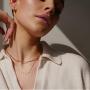 VACRONA Gold Personalized Necklace Nameplate Necklace 14K Gold Plated Choker Necklaces Dainty Clavicle Necklace Charm Jewelry Gift for Women
