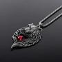 YACQ Mens Womens Stainless Steel Wolf Couple Necklaces Jewelry Gifts for Him and Her