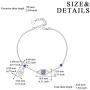 Hand of Fatima Bracelet for Women Sterling Silver Evil Eye Bracelet Good Luck Bracelets Gifts for Girls