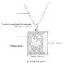 U7 Allah Necklace Square Shaped Hollow Design Muslim Jewelry with Chain 22''