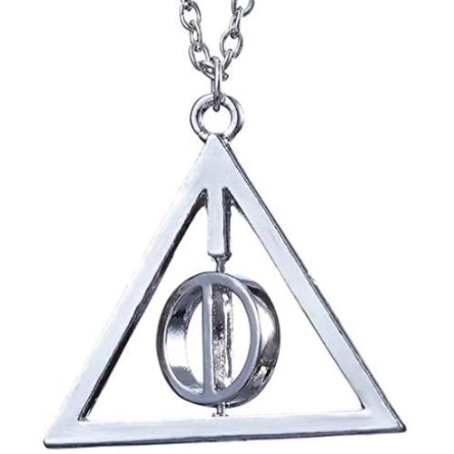 Acecraft The Deathly Hallows Necklace Jewelry Charms Gift for Teen Girl Boy Kids