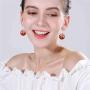 DAMLENG 6 Pairs Handmade Simulation food Croissant French Bread Toast Dangle Drop Earrings Cute Unique Baguette Earrings Set for Women Girls Jewelry