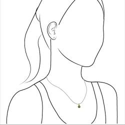 Starborn Genuine Moldavite Pendant with gold-plated Chain