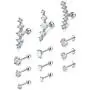 Besteel 16G Stainless Steel Cartilage Stud Earrings CZ Helix Tragus Daith Conch Monroe Piercing Set for Women Men Besteel 16G Stainless Steel Cartilage Stud Earrings CZ Helix Tragus Daith Conch Monroe Piercing Set for Women Men