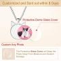 Custom4U Personalized Picture Necklace for Women - Photo Necklace Customized with Chain - Memorial Necklace with Picture Jewelry for Mother Women Girls