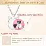 Custom4U Personalized Picture Necklace for Women - Photo Necklace Customized with Chain - Memorial Necklace with Picture Jewelry for Mother Women Girls