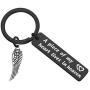 MAOFAED Memorial Keychain A Piece of My Heart Lives in Heaven Sympathy Gift Loss of Loved One Keychain
