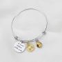 WSNANG Sunflower Gift A Love Affair With Life Bracelet Sunflower Charm Bracelet Sunflower Inspirational Gift for Friends Sunflower Lover