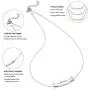 555Jewelry Womens Stainless Steel Classic Bar Cubic Zirconia Pendant Necklace 555Jewelry Womens Stainless Steel Classic Bar Cubic Zirconia Pendant Necklace