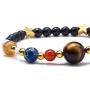 Fesciory Women Solar System Bracelet Universe Galaxy The Eight Planets Guardian Star Natural Stone Beads Bracelet Bangle Gifts for Girls