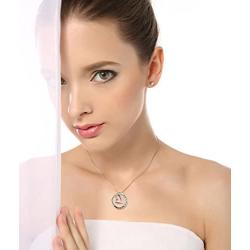 S925 Sterling Silver Always My Sister Forever My Friend Love Heart Pendant Necklace Bff Gift for Women Teen Girls